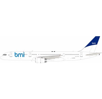 InFlight B757-200 BMI British Midland white livery G-STRY 1:200 with stand +preorder+