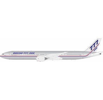 InFlight B777-300 Boeing House bare metal N5014K 1:200 polished with stand