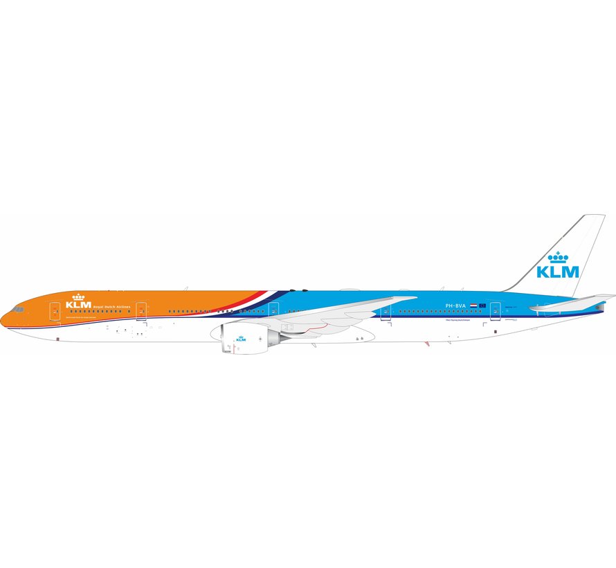 B777-300ER KLM Orange Pride 2023 version PH-BVA 1:200 with stand