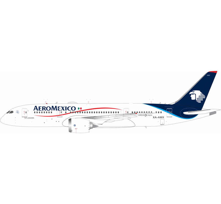 B787-8 Dreamliner AeroMexico XA-AMX 1:200 with stand