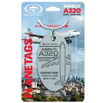 PlaneTags A320 Air Canada Plane Tag C-FTJO Toothpaste Mint