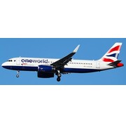 JC Wings A320S British Airways Union Oneworld G-EUYR 1:200 sharklets with stand +preorder+