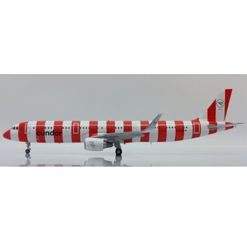 JC Wings A321S Condor passion red stripe livery D-ATCG 1:200 sharklets with stand