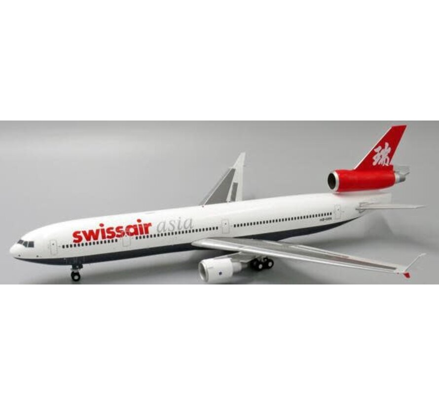 MD11 Swissair Asia HB-IWN 1:200 with stand