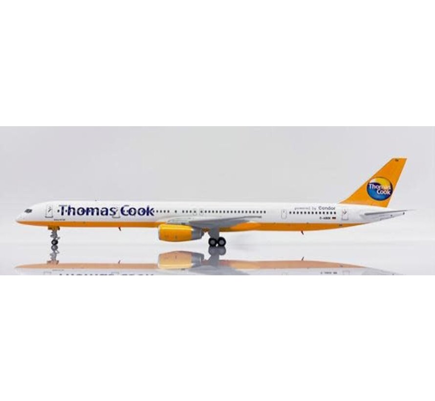 B757-300 Thomas Cook yellow tail livery D-ABOK 1:200 with stand