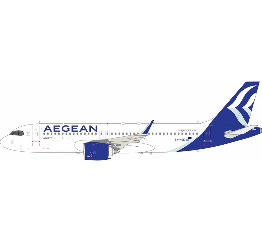 A320neo Aegean Airlines 2020 livery SX-NEE 1:200 with stand +preorder+