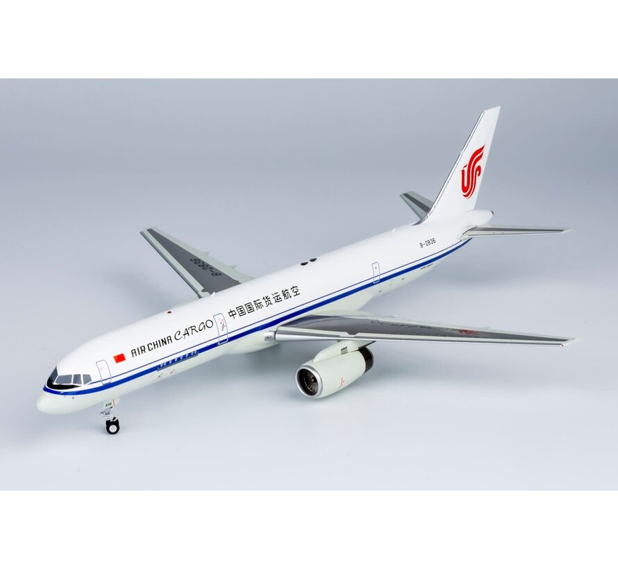 B757-200F Air China Cargo black titles B-2836 1:200 with stand