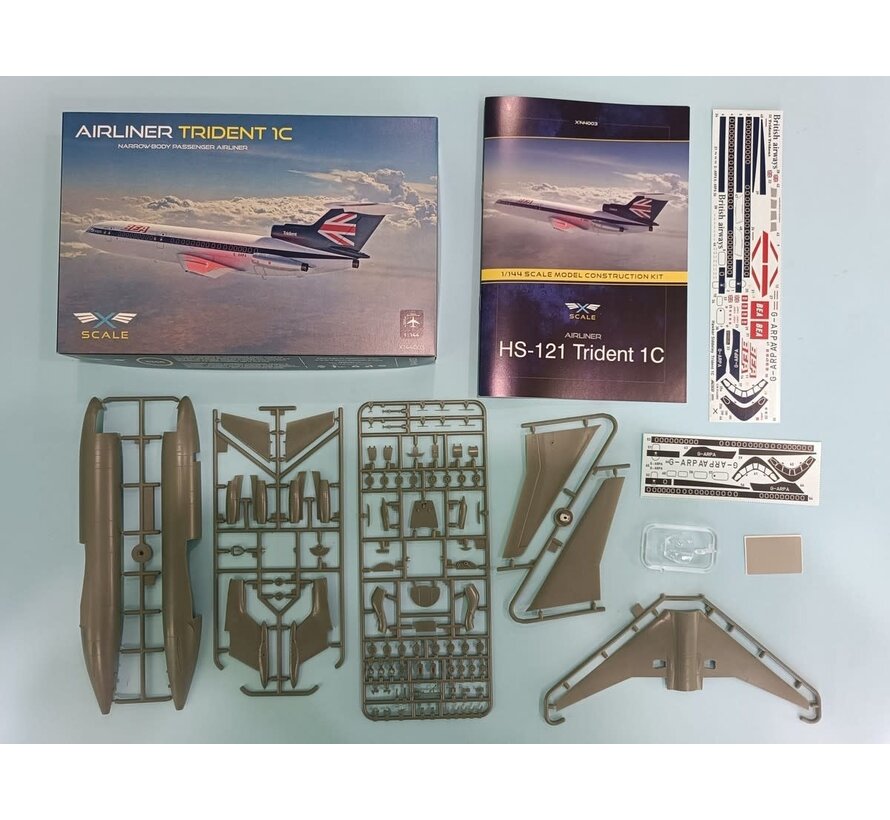 X-SCALE HS121 Trident 1C British Airways/BEA 1:144