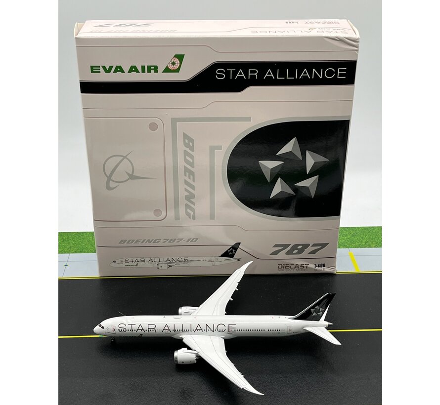 B787-10 Dreamliner EVA Air Star Alliance B-17812 1:400 flaps down
