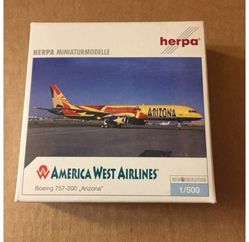 Herpa B757-200 America West "ARIZONA" 1:500 **Discontinued**
