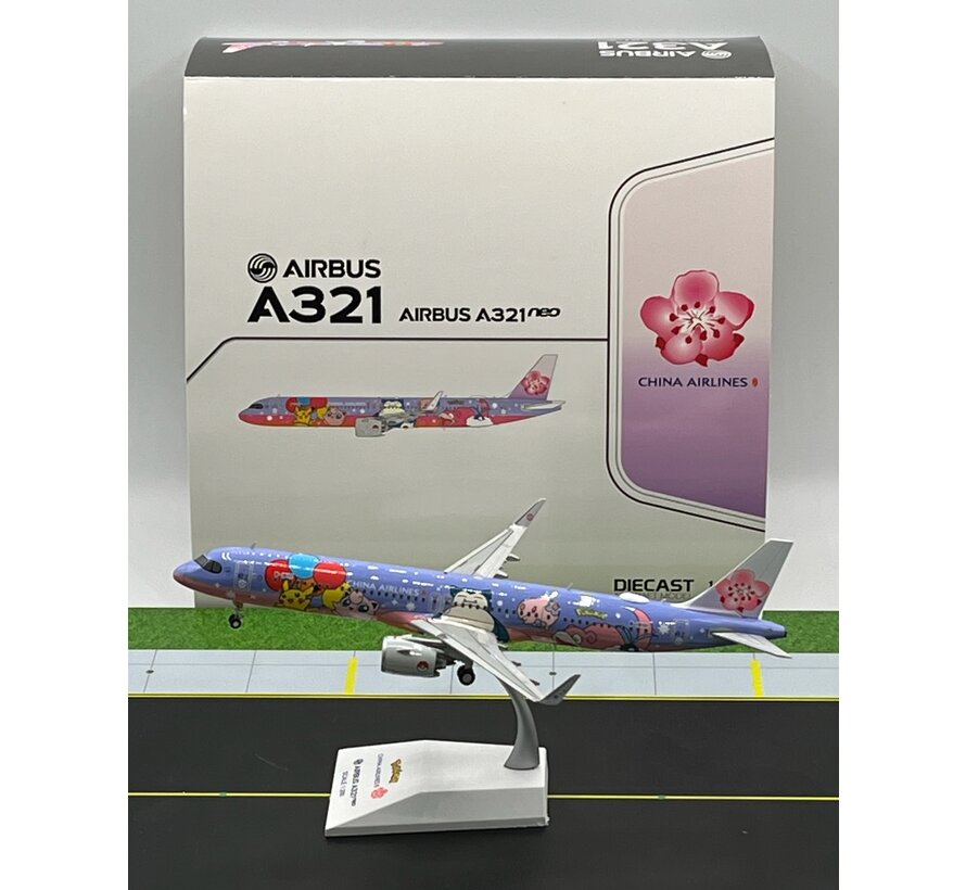 A321neo China Airlines Pikachu Jet B-18101 1:200 with stand