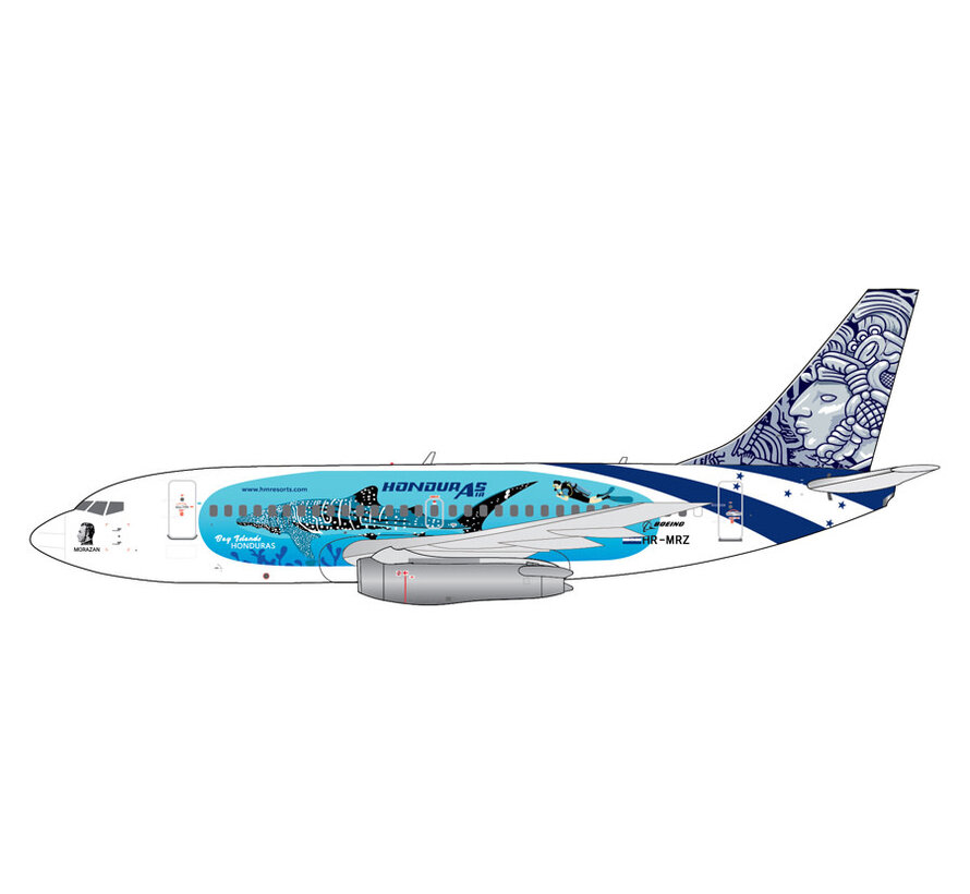 B737-200/Adv. AVIATSA HR-MRZ "Honduras Air"/"Bay Islands" livery 1:400