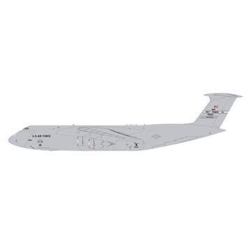 Gemini Jets C5M Galaxy U.S. Air Force 84-0060 Travis Air Force Base grey 1:200 with stand