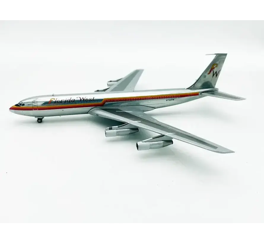 B707-300 Florida West N730FW 1:200 with stand