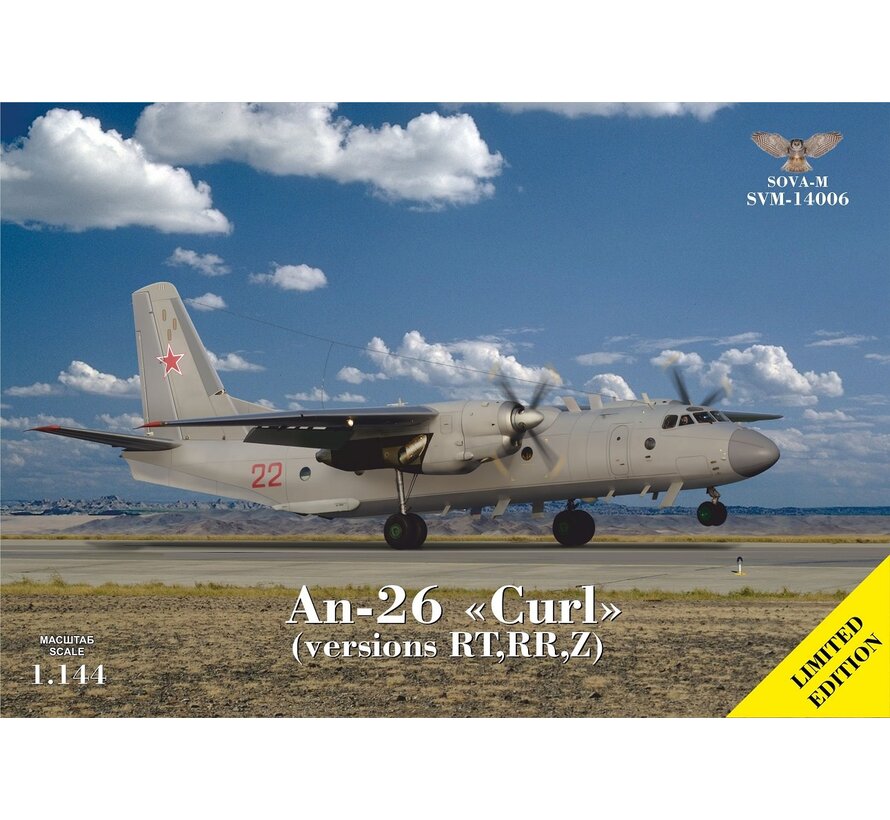 Sova-M Antonov An26RT/An-26RR/An-26Z 1:144
