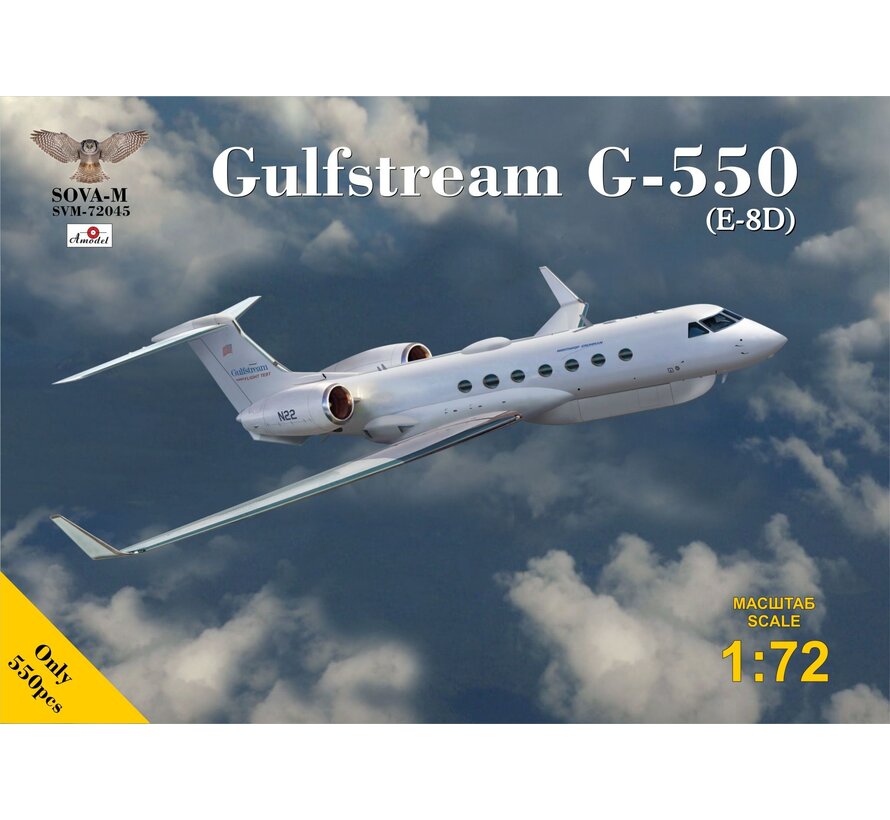 Sova-M Gulfstream G-550 (E-8D) JSTARS testbed aircraft 1:72