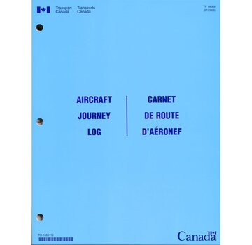Transport Canada Aircraft Journey Log Transport Canada softcover