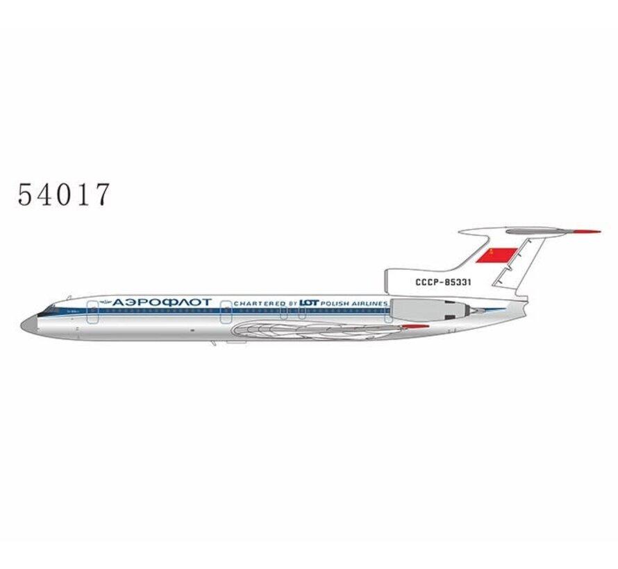 Tu154B-2 Aeroflot Chartered by LOT Polish CCCP-85331 1:400 +preorder+