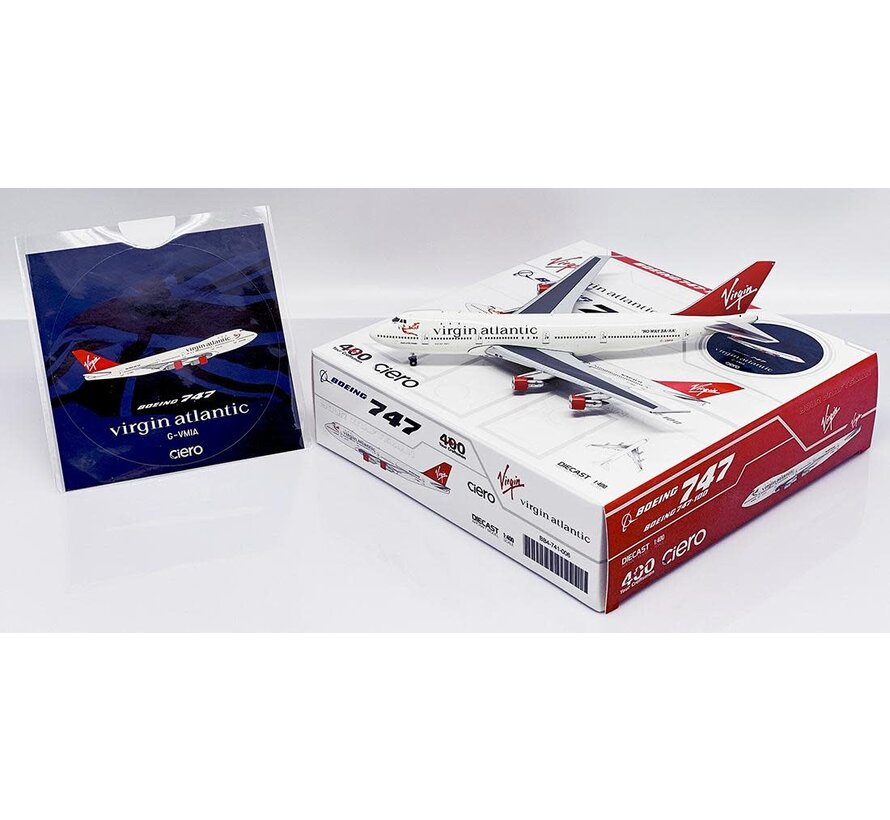 B747-100 Virgin Atlantic Airways G-VMIA 1:400 with sticker  +Preorder+