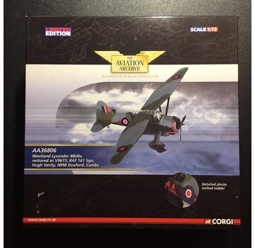 Corgi Lysander MkIIIa restored as V9673, RAF 161 Sqn, IWM Duxford 1:72**Discontinued**