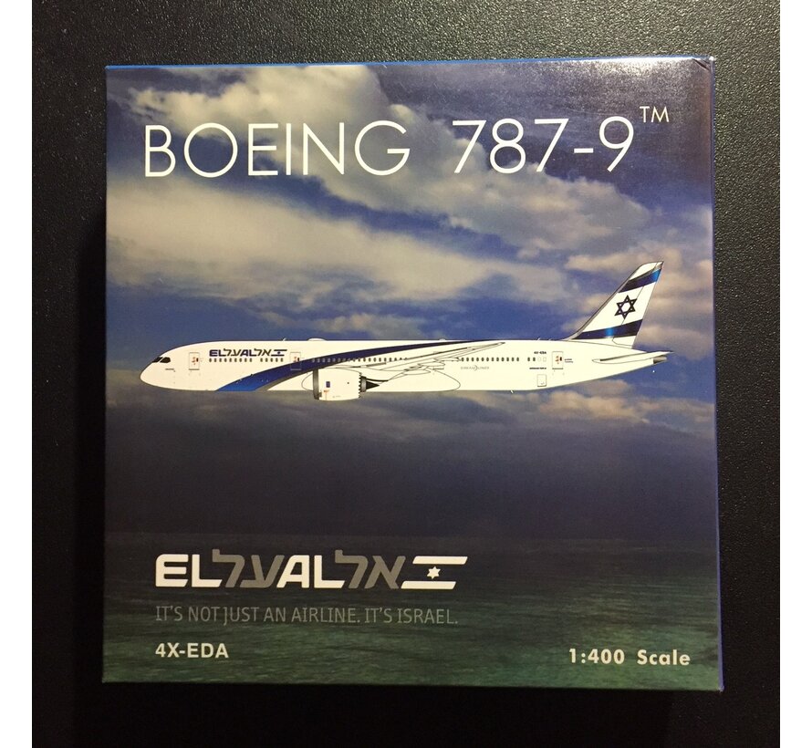 B787-9 Dreamliner ElAl New Livery 4X-EDA 1:400**Discontinued**