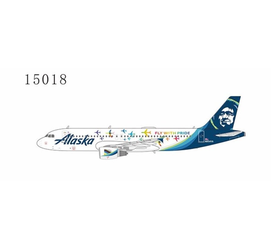 A320-200 Alaska Airlines fly with pride N854VA 1:400
