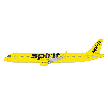 Gemini Jets A321neo Spirit Airlines N702NK 1:200 with stand