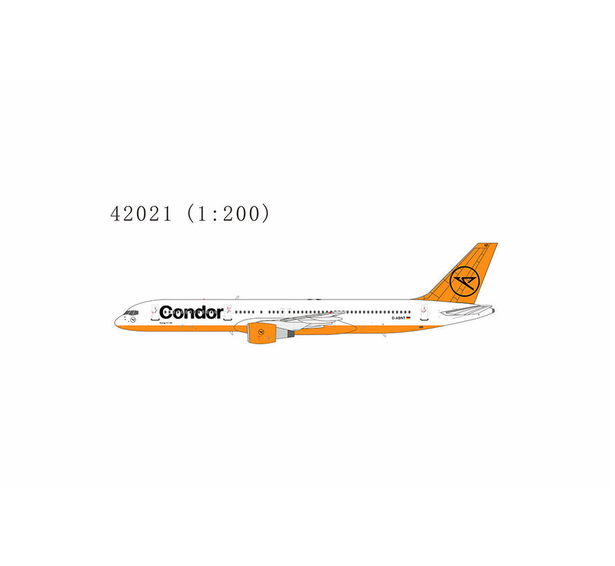 B757-200 Condor yellow old livery D-ABNT 1:200 with stand  +Pre-order+