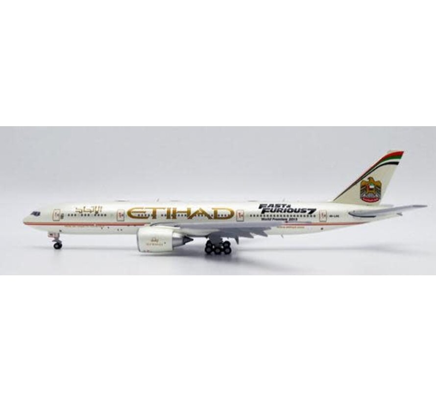 B777-200LR Etihad Airways Fast & Furious A6-LRE 1:400 flaps down