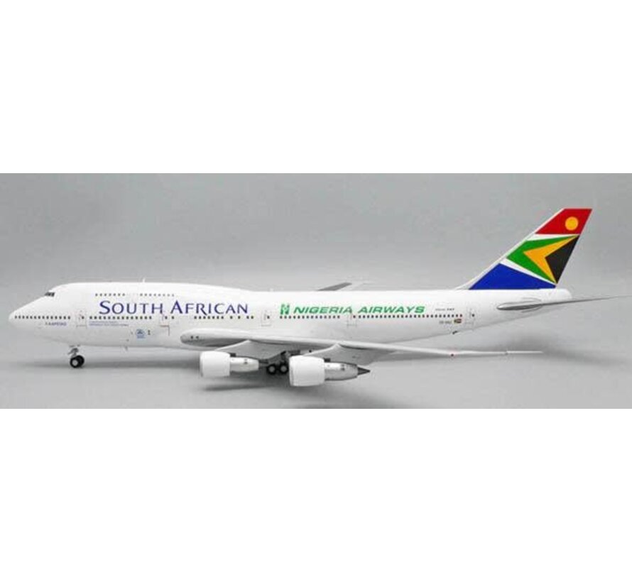 B747-300 South African Airways Nigeria Airways hybrid ZS-SAU 1:200 with stand