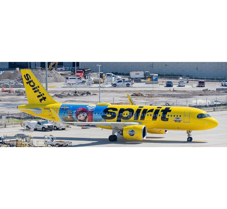 A320neo Spirit Airlines Super Nintendo World N986NK 1:200 with stand *Pre-Order