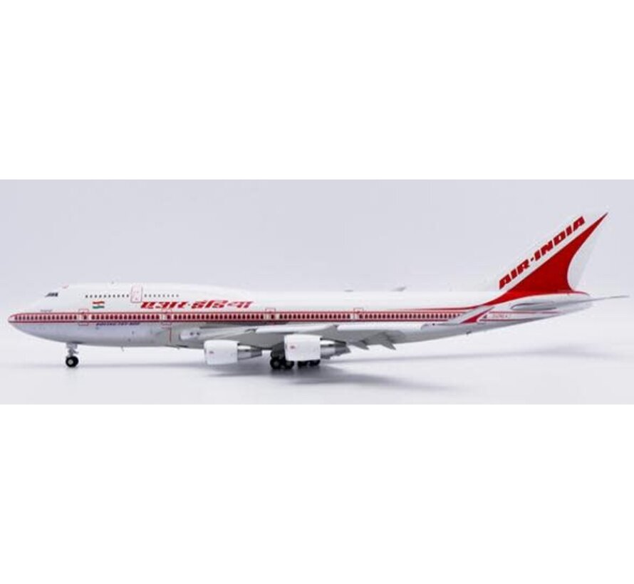 B747-400 Air India old livery VT-ESO 1:200 polished flaps down with stand  *Pre-Order