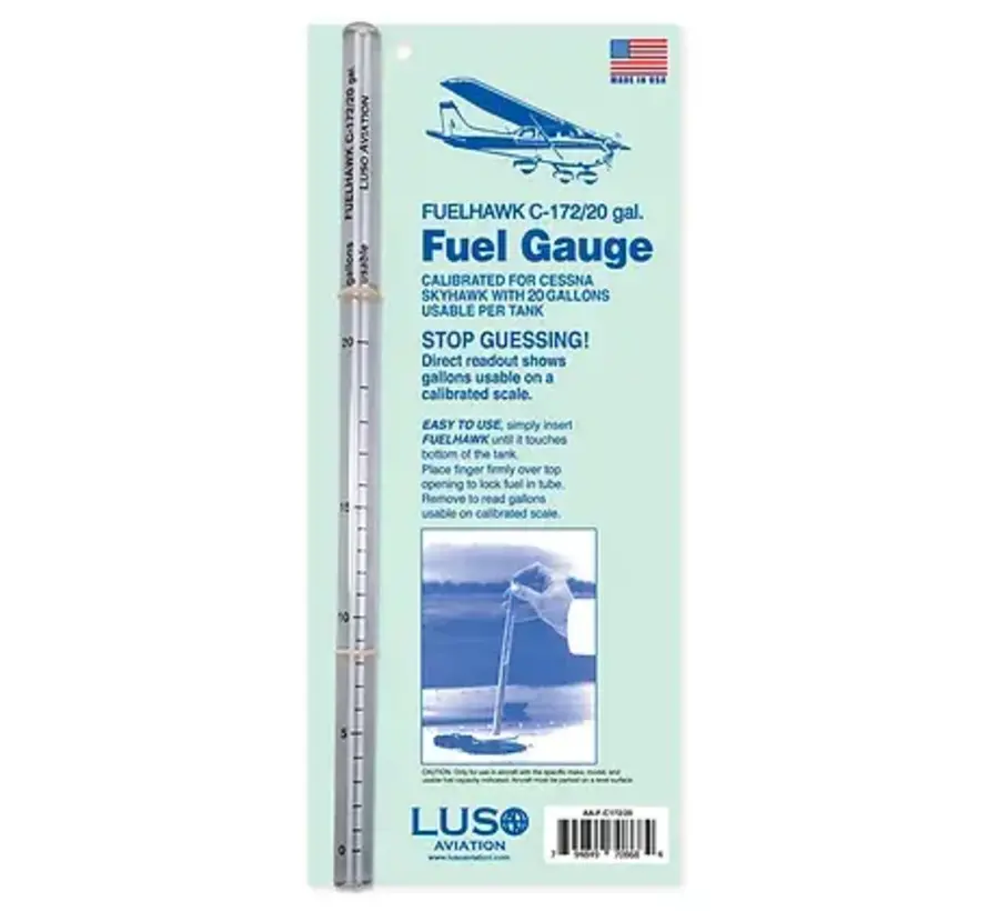 Fuel Gauge Stick Cessna C172 20 Gal