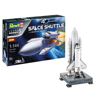 Revell Germany Space Shuttle with Booster Rockets 40th Anniversary Gift Set 1:144 w/glue & paint