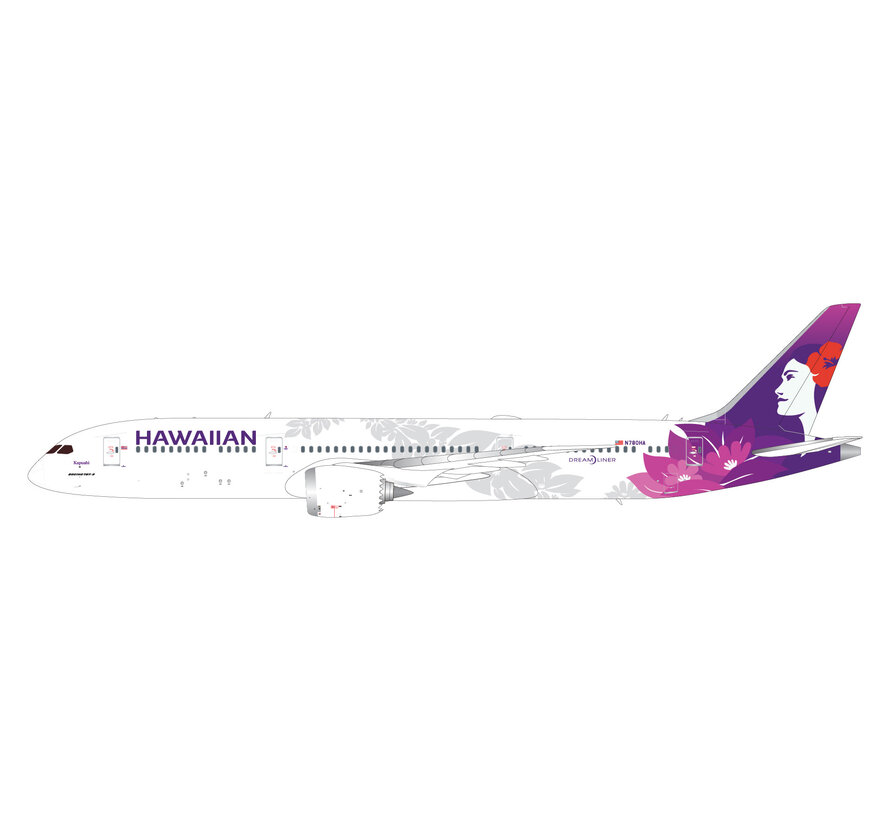 B787-9 Dreamliner Hawaiian Airlines N780HA 1:200 with stand
