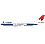 InFlight B747-200 British Airways Negus livery G-BDXA  1:200 with stand