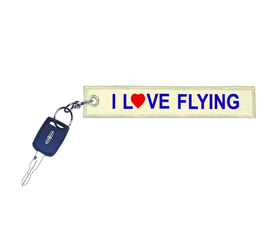 Keychain I Love Flying