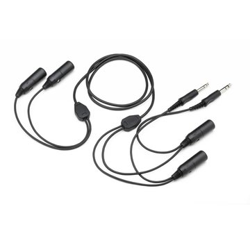Pilot Communications Dual Headset Adapter GA Jacks