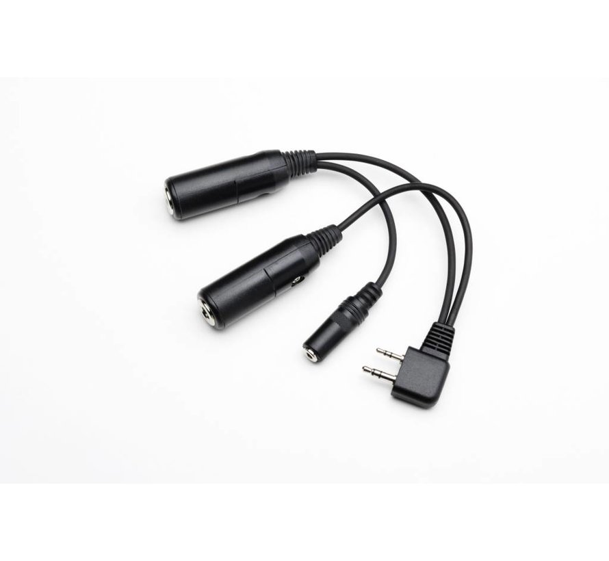 Headset Adapter Icom ICA3/6/14/14s/22/24 PTT input