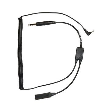 Pilot Communications Headset Adapter Smartphone iphone Digital Audio Recorder Adapter (1/8" jack)