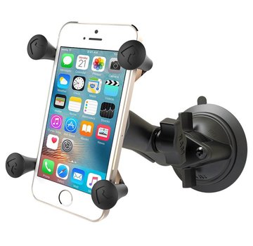 Ram Mounts Phone Mount with Twist-Lock Suction Cup Base X-Grip