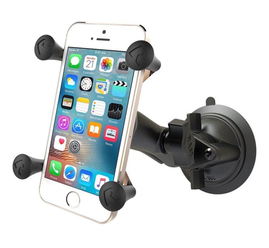 Phone Mount with Twist-Lock Suction Cup Base X-Grip