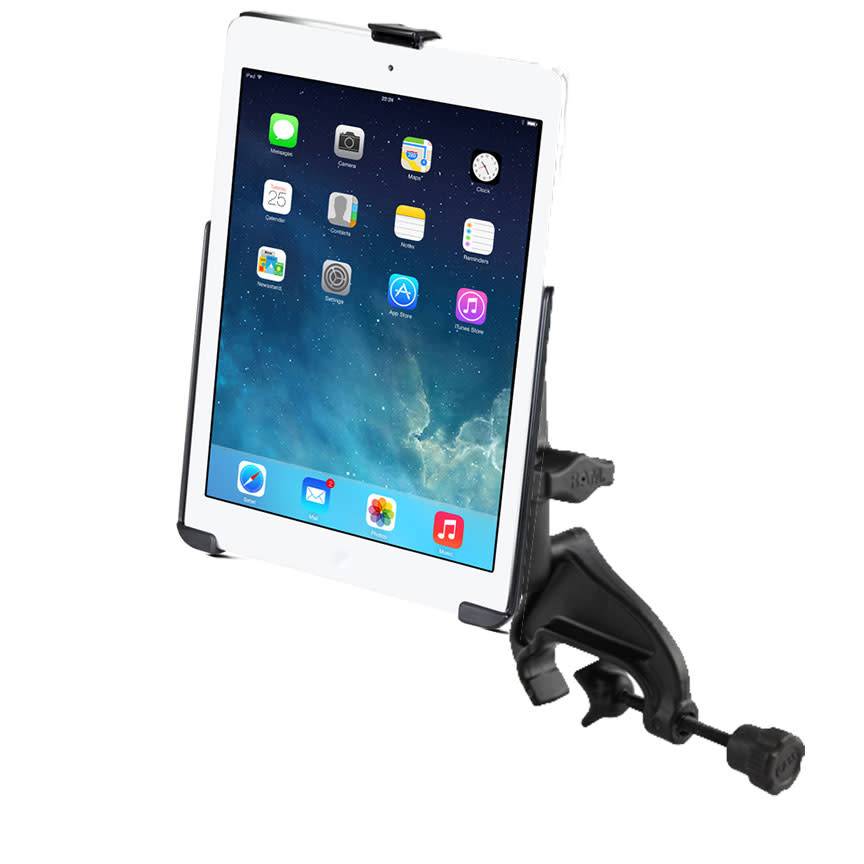 Yoke Mount iPad 6th gen, Air 12 & Pro 9.7 EZRoll'r™ Cradle avworld.ca
