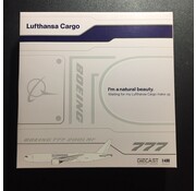 JC Wings B777F Lufthansa Cargo Natural Beauty white livery D-ALFJ 1:400**Discontinued**