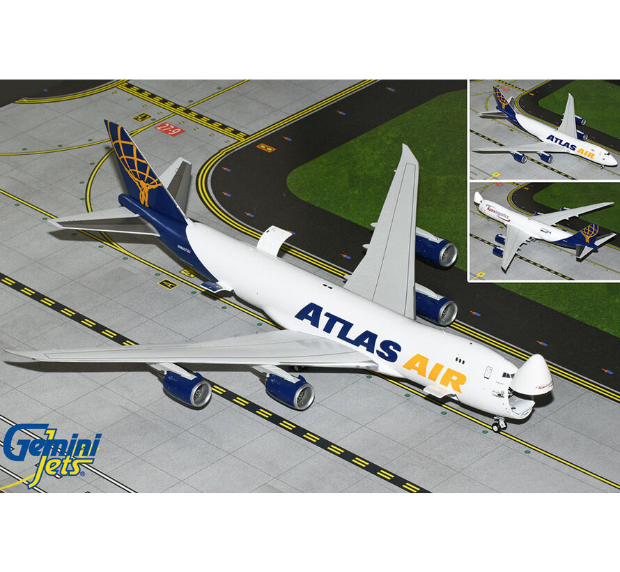 B747-8F Atlas Air Worldwide Apex Logistics N863GT final 747 1:200 Interactive Series