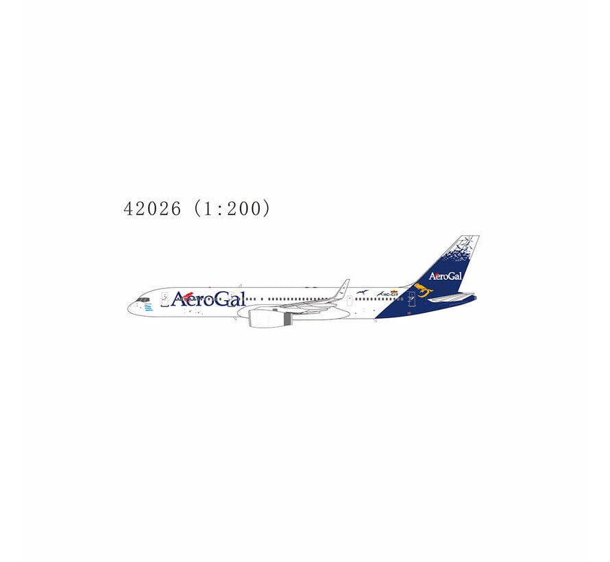 B757-200W AeroGal Aerolíneas Galápagos HC-CIY 1:200 winglets with stand +Pre-order+