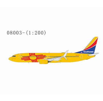 NG Models B737-800S Southwest Airlines New Mexico One livery N8655D 1:200 scimitars with stand