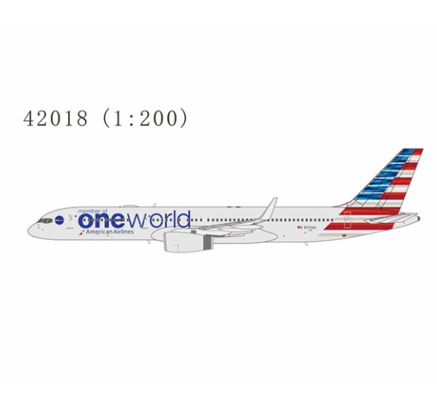 B757-200W American oneworld 2013 livery N174AA 1:200 winglets with stand +pre-order+