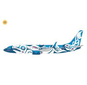 Gemini Jets B737-800S Alaska Airlines Xáat Kwáani Salmon People N559AS 1:200 flaps down