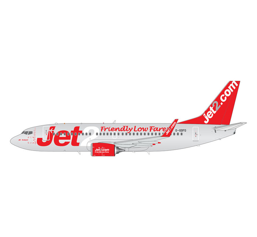 B737-300W Jet2 G-GDFG 1:200 with stand